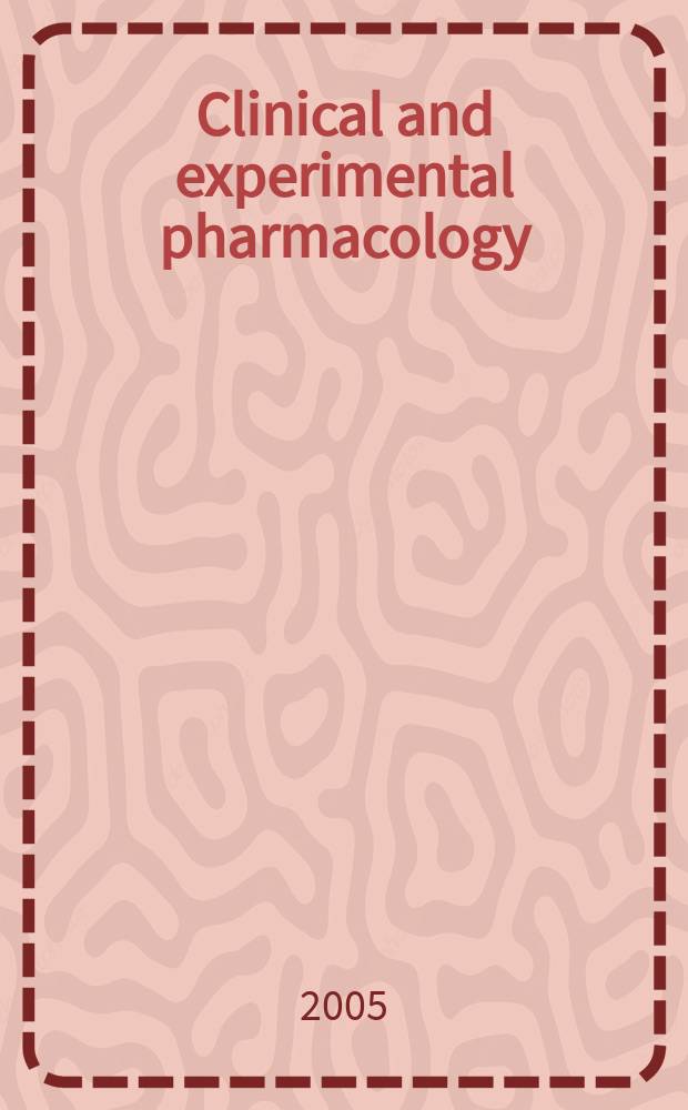 Clinical and experimental pharmacology : Current awareness from Excerpta med. Excerpta med. Sect. 30. Vol.130, №4