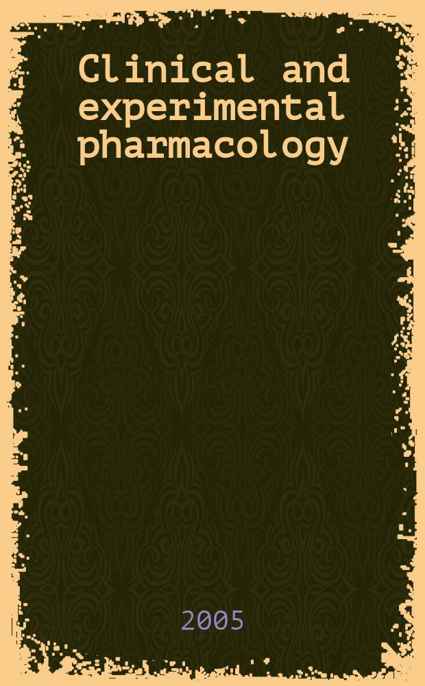 Clinical and experimental pharmacology : Current awareness from Excerpta med. Excerpta med. Sect. 30. Vol.130, №6