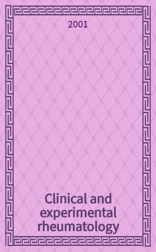 Clinical and experimental rheumatology : An Intern. j. of rheumatic a. connective tissue diseases. Vol.19, №1