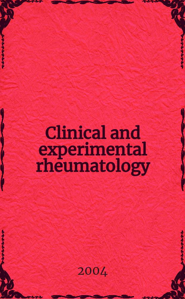 Clinical and experimental rheumatology : An Intern. j. of rheumatic a. connective tissue diseases. Vol.22, №2