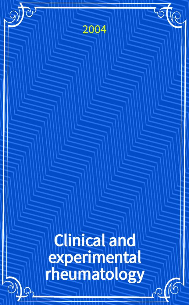 Clinical and experimental rheumatology : An Intern. j. of rheumatic a. connective tissue diseases. Vol.22, №3