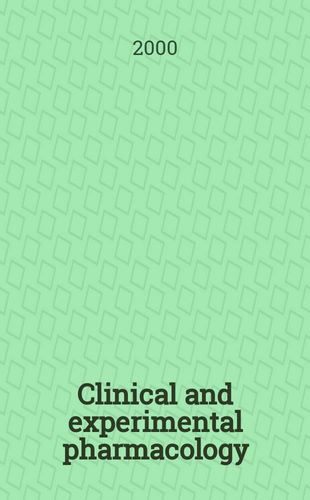 Clinical and experimental pharmacology : Current awareness from Excerpta med. Excerpta med. Sect. 30. Vol.113, №2