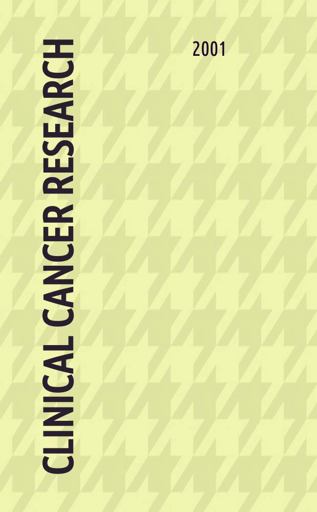 Clinical cancer research : An off. j. of the Amer. assoc. for cancer research. Vol.7, №11