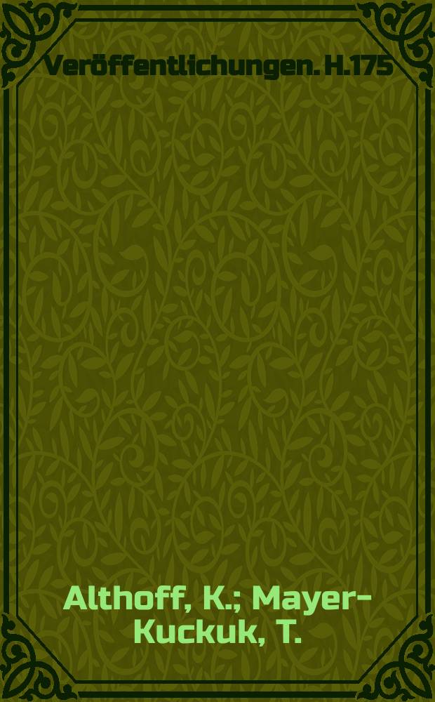Veröffentlichungen. H.175 : Von 500 MeV zu 2500 MeV. Kernstrukturuntersuchungen mit modernen Beschleunigern