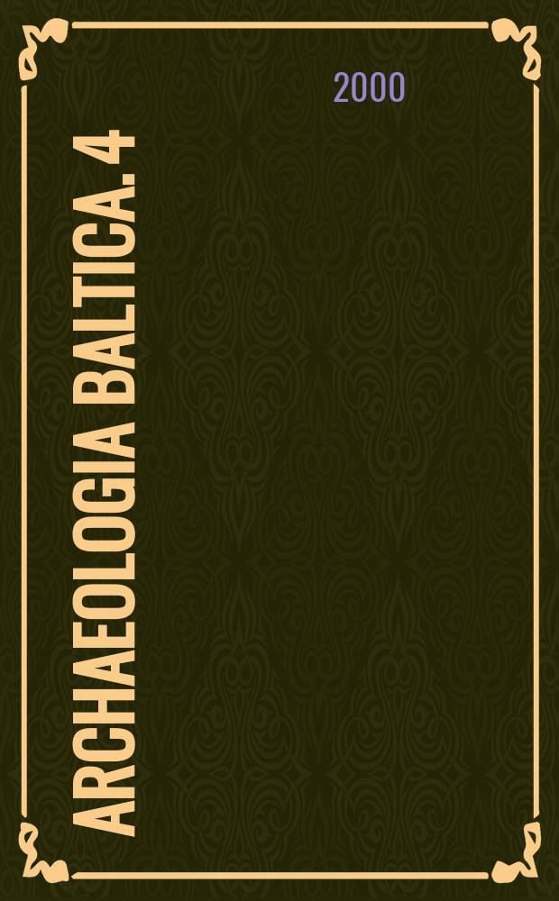 Archaeologia Baltica. 4