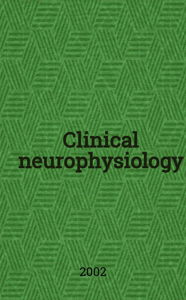 Clinical neurophysiology : Off. j. of the Intern. federation of clinical neurophysiology. Vol.113, №12