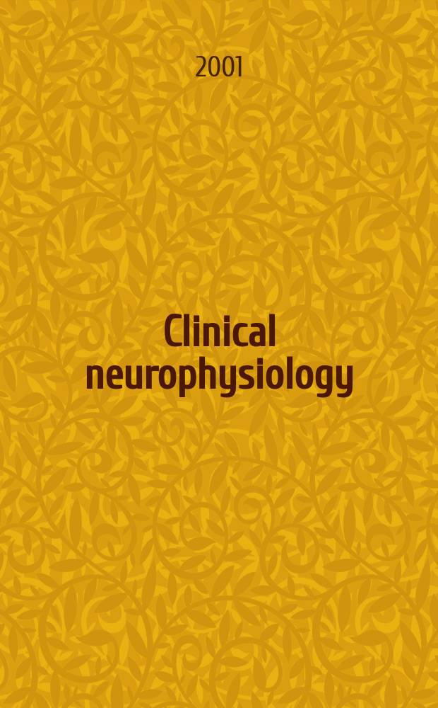 Clinical neurophysiology : Off. j. of the Intern. federation of clinical neurophysiology. Vol.112, №1