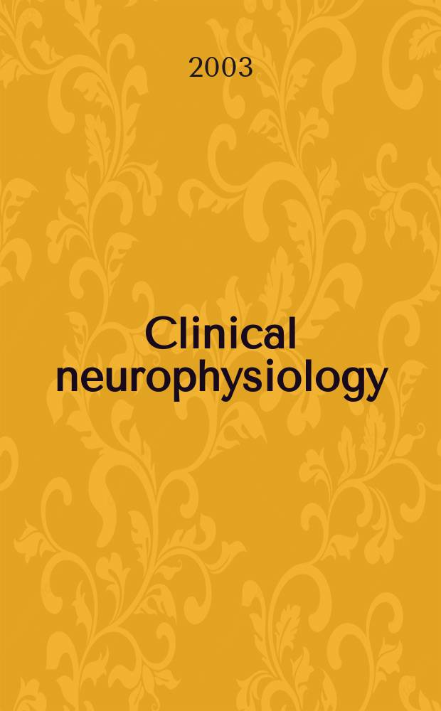 Clinical neurophysiology : Off. j. of the Intern. federation of clinical neurophysiology. Vol.114, №7