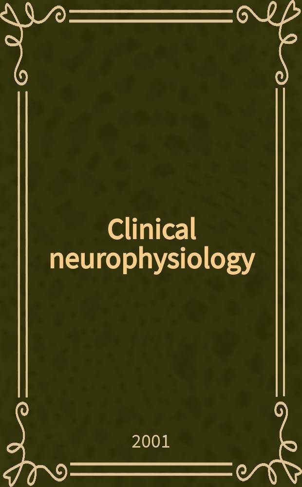 Clinical neurophysiology : Off. j. of the Intern. federation of clinical neurophysiology. Vol.112, №2