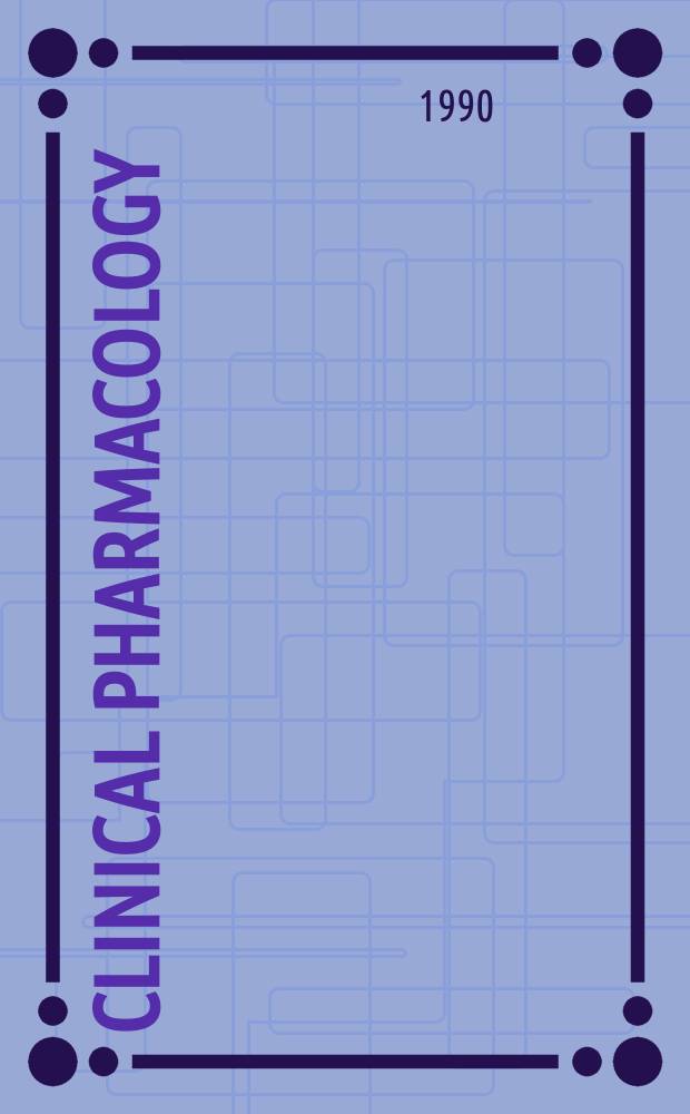 Clinical pharmacology : Current awareness from Excerpta medica. Sect. 130