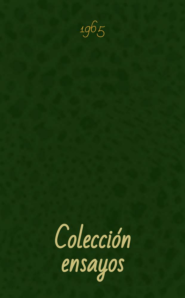 Colección ensayos