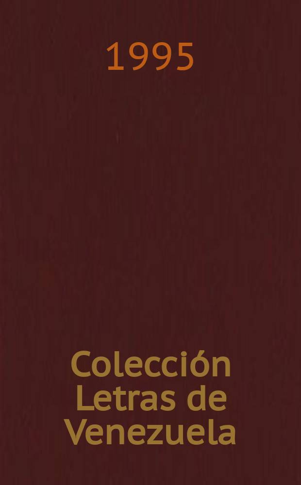 Colección Letras de Venezuela