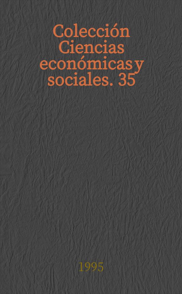 Colección Ciencias económicas y sociales. 35 : Democracia y cooperativismo