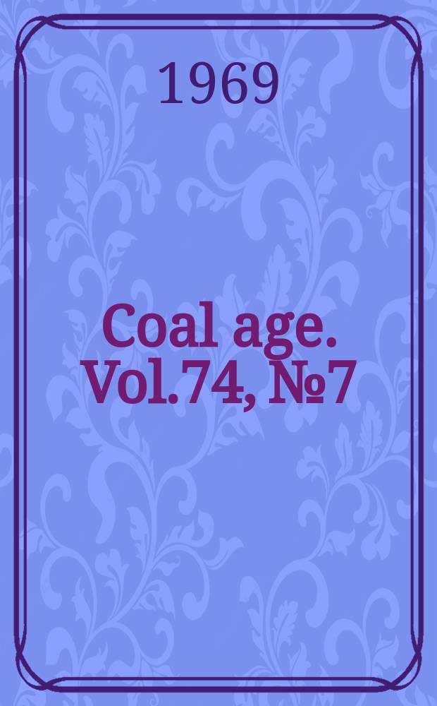 Coal age. Vol.74, №7 : (The mining guide-book)