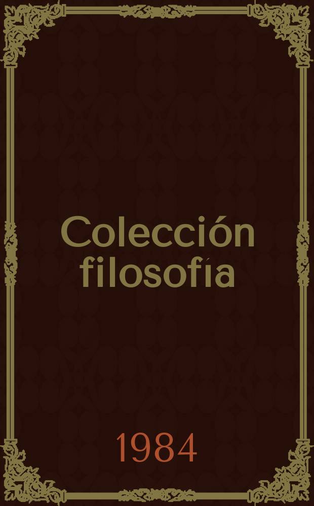 Colección filosofía