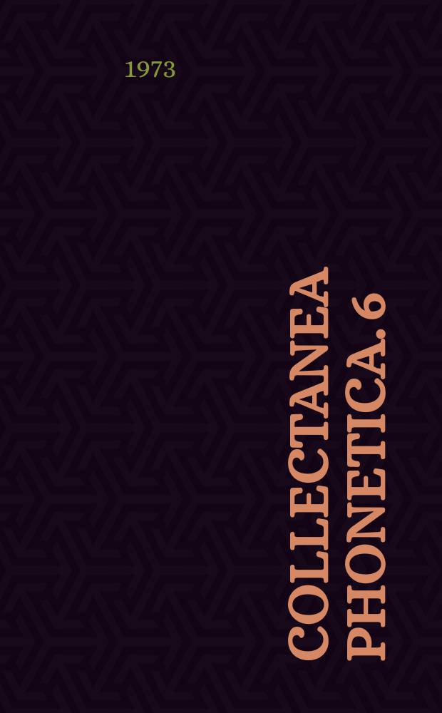 Collectanea phonetica. 6 : Álbum de fonética acústica