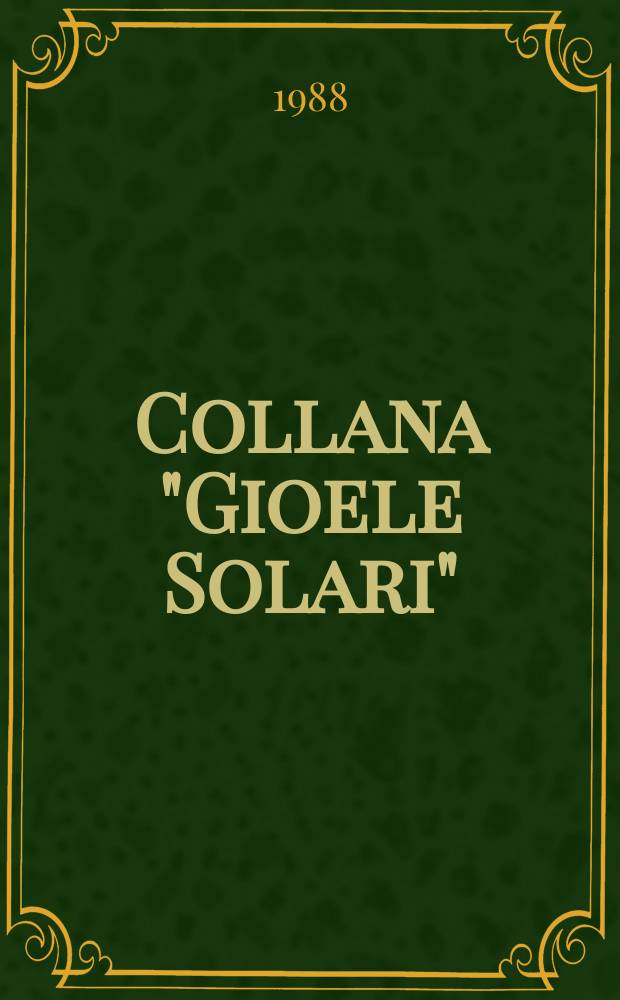 Collana "Gioele Solari"