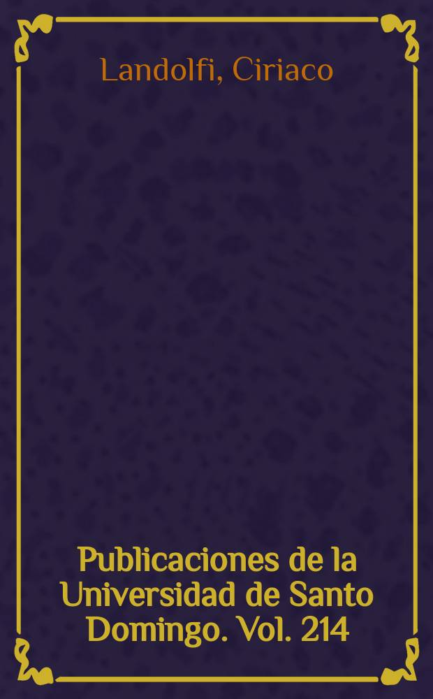 Publicaciones de la Universidad de Santo Domingo. Vol. 214 : Fugas para Pabloc&oacute;rdio