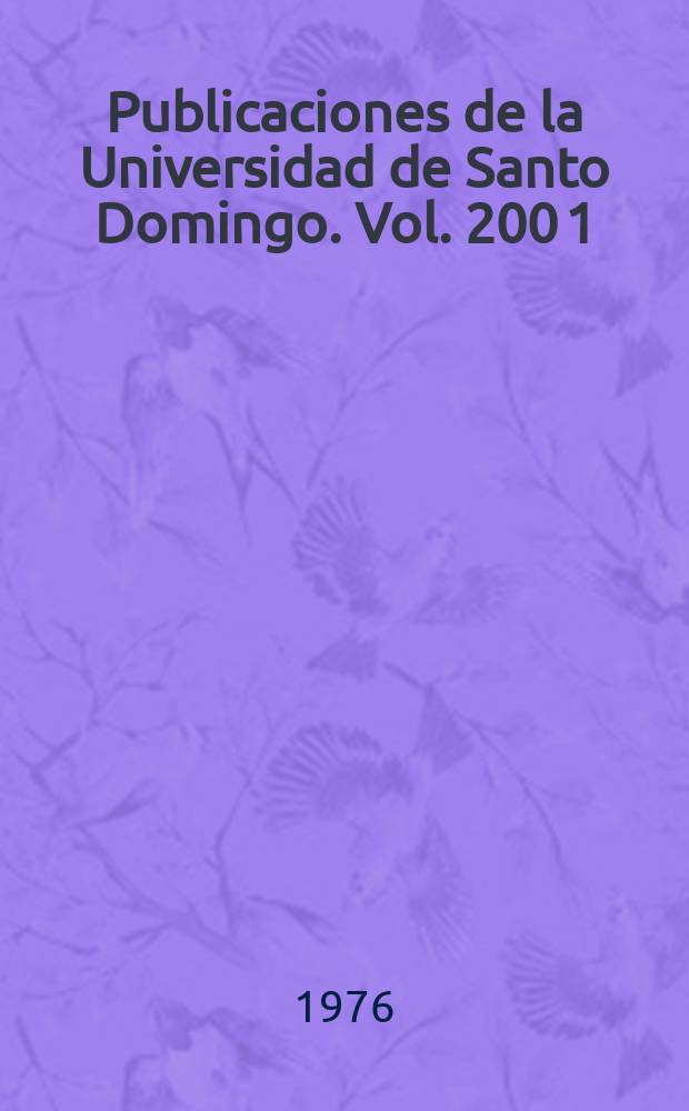 Publicaciones de la Universidad de Santo Domingo. Vol. 200 [1] : Medioambiente y adaptación humana en la prehistoria de ...