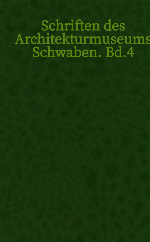 Schriften des Architekturmuseums Schwaben. Bd.4 : Fritz Landauer (1883-1968)