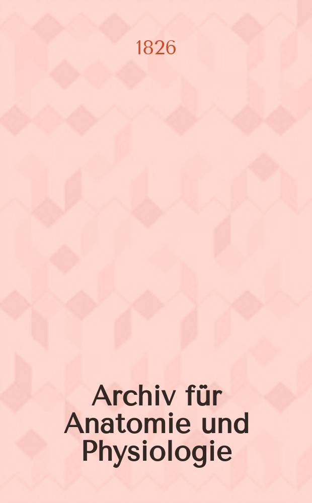 Archiv für Anatomie und Physiologie