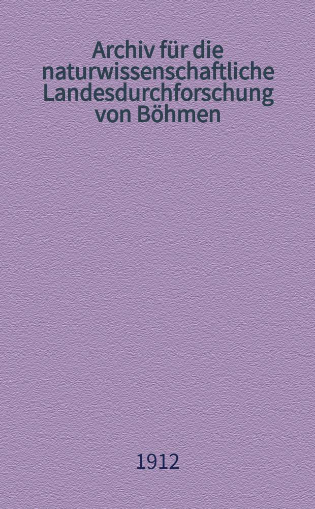 Archiv für die naturwissenschaftliche Landesdurchforschung von Böhmen : Hrsg. von den beiden comités für die Landesdurchforschung. Bd.15, №4 : Übersicht der Tätigkeit der Naturwissenschaftlichen Landesdurchforschung von Böhmen