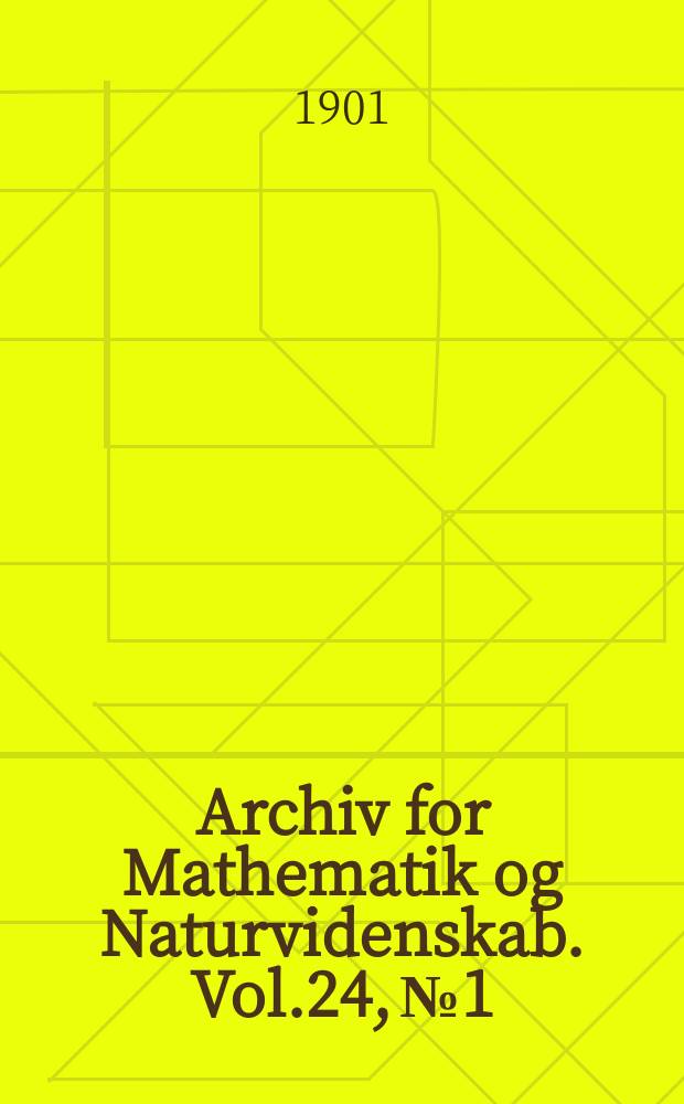 Archiv for Mathematik og Naturvidenskab. Vol.24, №1 : Contributions to the knowledge of the fresh-water Entomostraca of South America