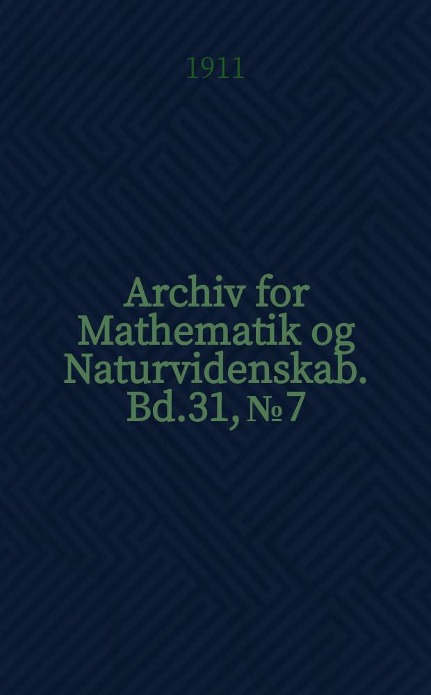 Archiv for Mathematik og Naturvidenskab. Bd.31, №7 : Platycopia perplexa n. gen and sp. A remarkable new type of deep-water Calanoida ...