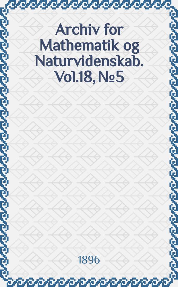 Archiv for Mathematik og Naturvidenskab. Vol.18, №5 : Strandlinger i Gudbrandsdalen