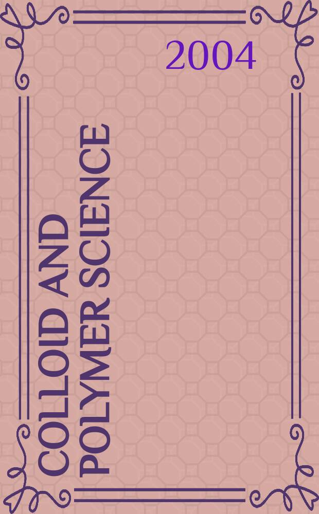 Colloid and polymer science : Offic. journal of the Kolloid-Ges. Vol.282, №9