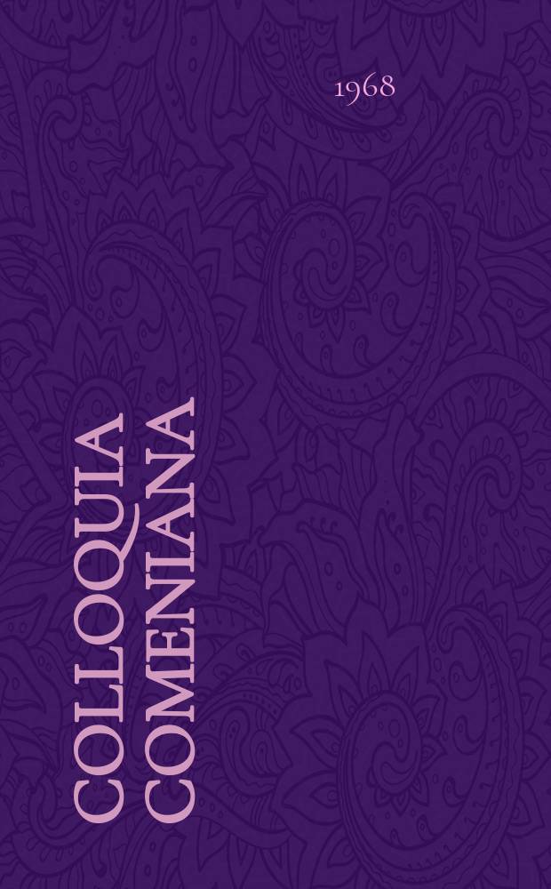 Colloquia Comeniana