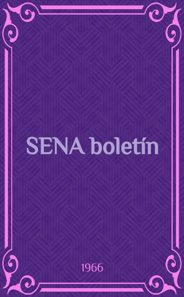 SENA boletín