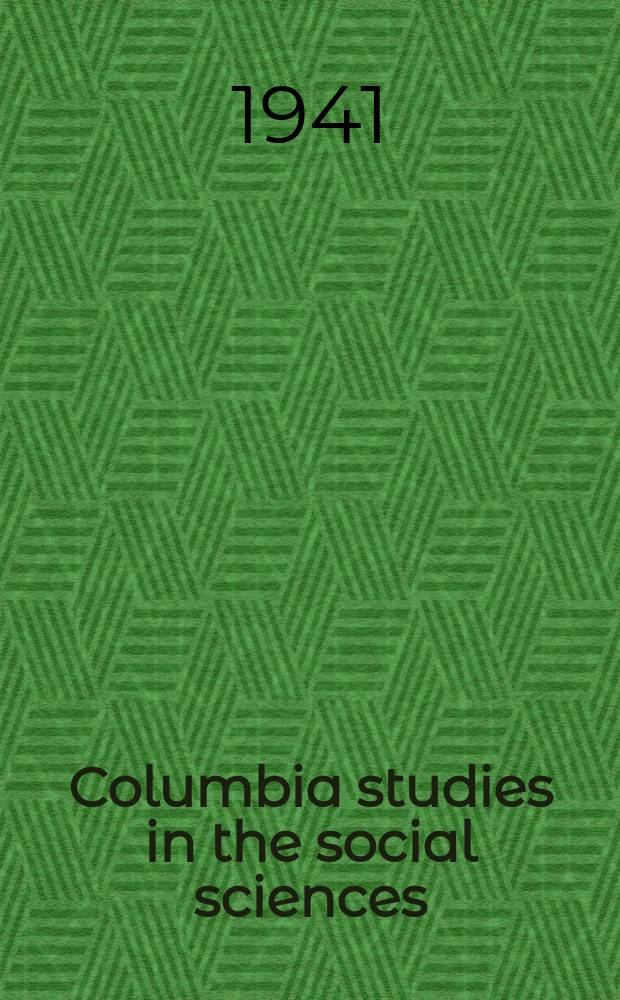 Columbia studies in the social sciences : Ed. by the Faculty of political science of Columbia university. №486 : The French laic law (1879-1889)