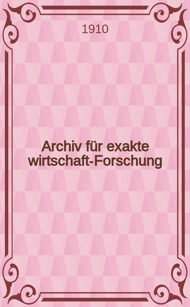 Archiv für exakte wirtschafts- Forschung (Thünen - archiv). Erg. Hft.3 : Öffentlicher Betrieb und Privatbetrieb der Feuerversicherung