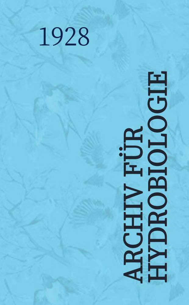 Archiv für Hydrobiologie : Organ der Internationalen Vereinigung für theoretische und angewandte Limnologie. Suppl.-Bd.6, H.1 : Der Walchensee vor seiner Umgestaltung zum Stausee