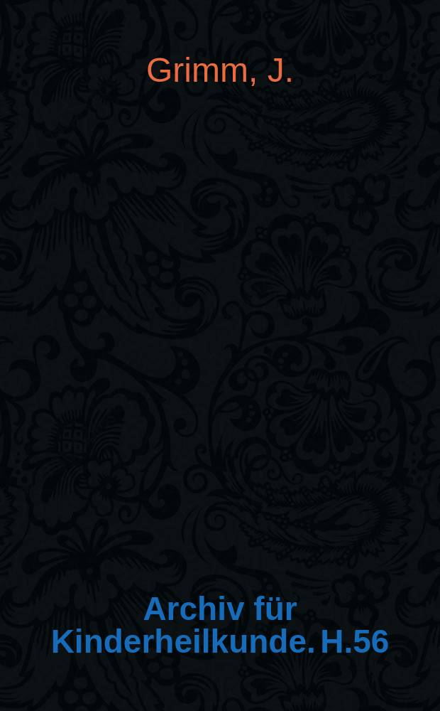 Archiv f&uuml;r Kinderheilkunde. H.56 : Das "Banti-Syndrom" im Kindesalter