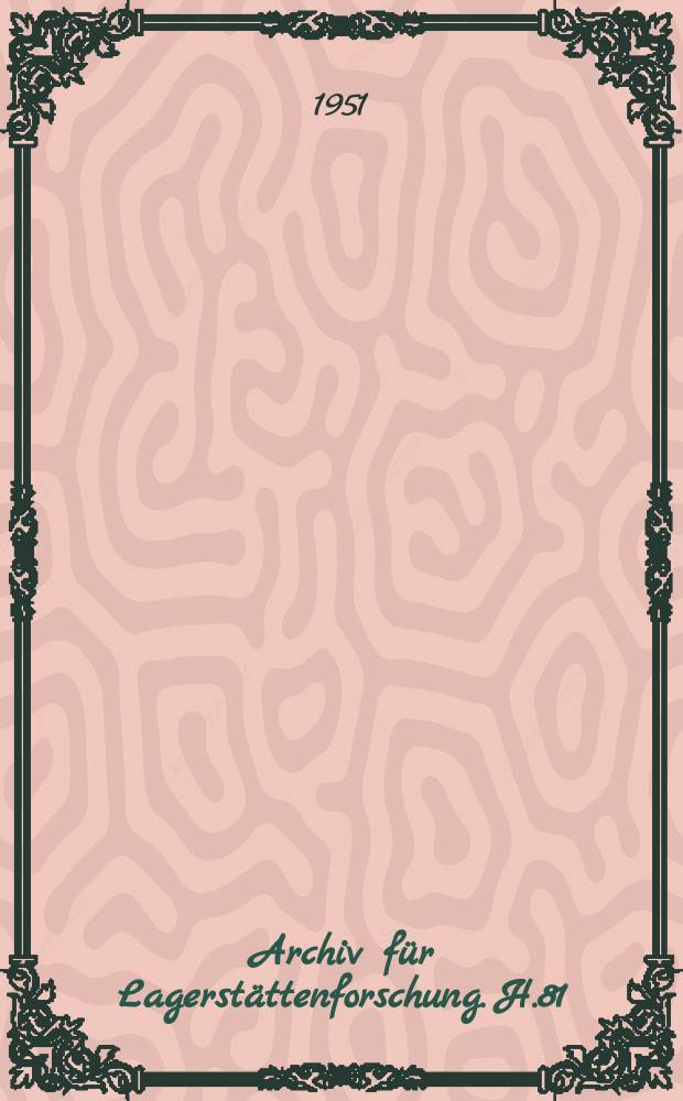 Archiv f&uuml;r Lagerst&auml;ttenforschung. H.81 : Schwermineral-Seifen an der mecklenburgischen Ostseek&uuml;ste