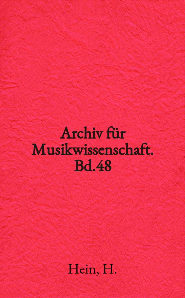 Archiv für Musikwissenschaft. Bd.48 : Beethovens Klavierkonzerte