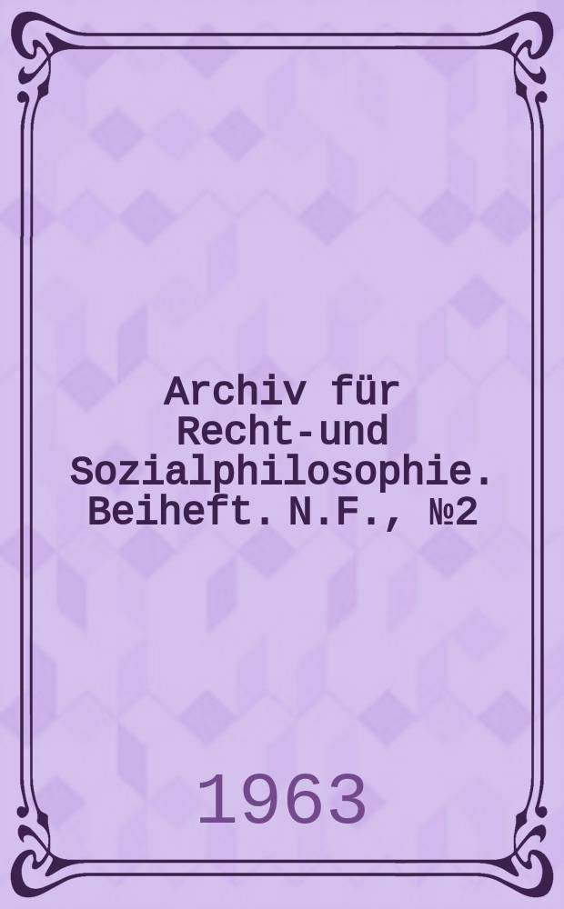 Archiv für Rechts- und Sozialphilosophie. Beiheft. N.F., №2(39) : Australian studies in legal philosophy