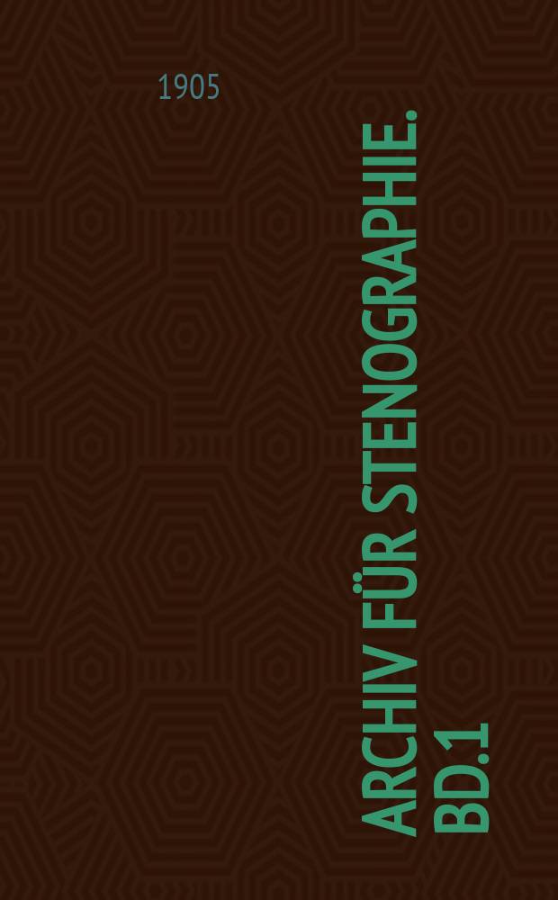 Archiv für Stenographie. Bd.1(56), H.12