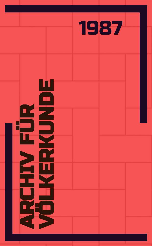 Archiv für Völkerkunde