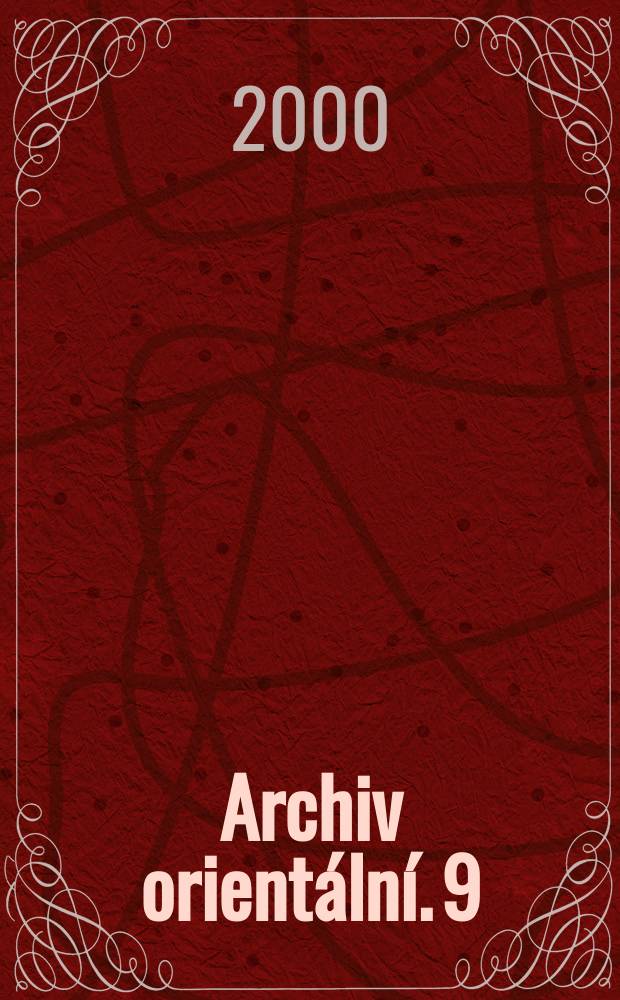 Archiv orientální. 9 : Abusir and Saqqara in the year