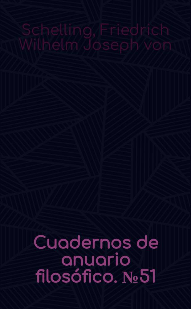 Cuadernos de anuario filosófico. №51 : Filosofía de la revelación