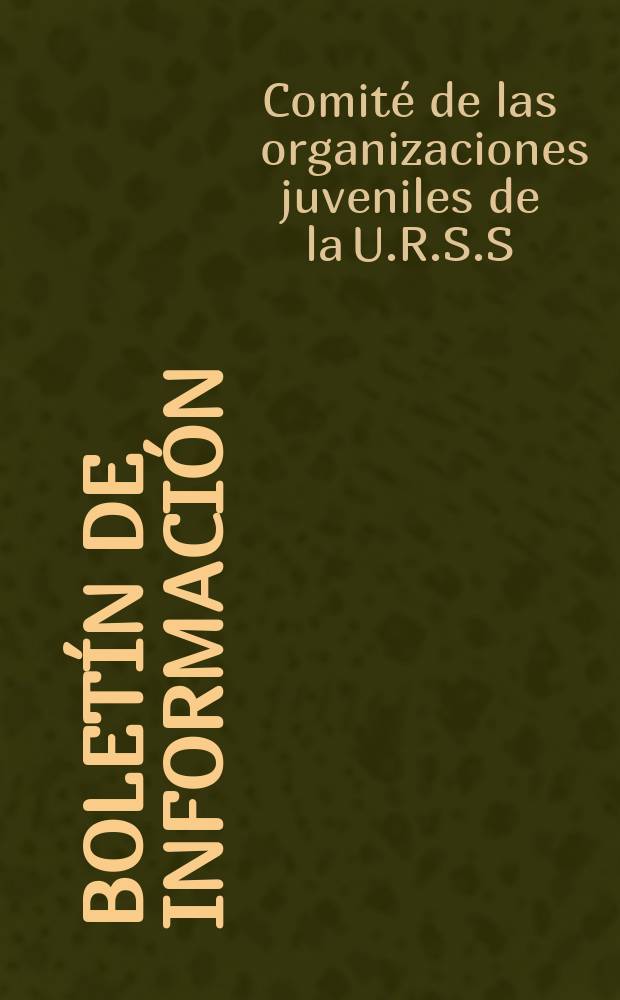 Boletín de información