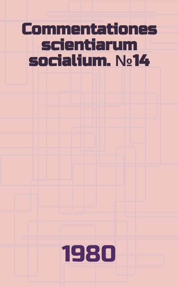 Commentationes scientiarum socialium. №14 : On the social mobility of women in the Scandinavian ...