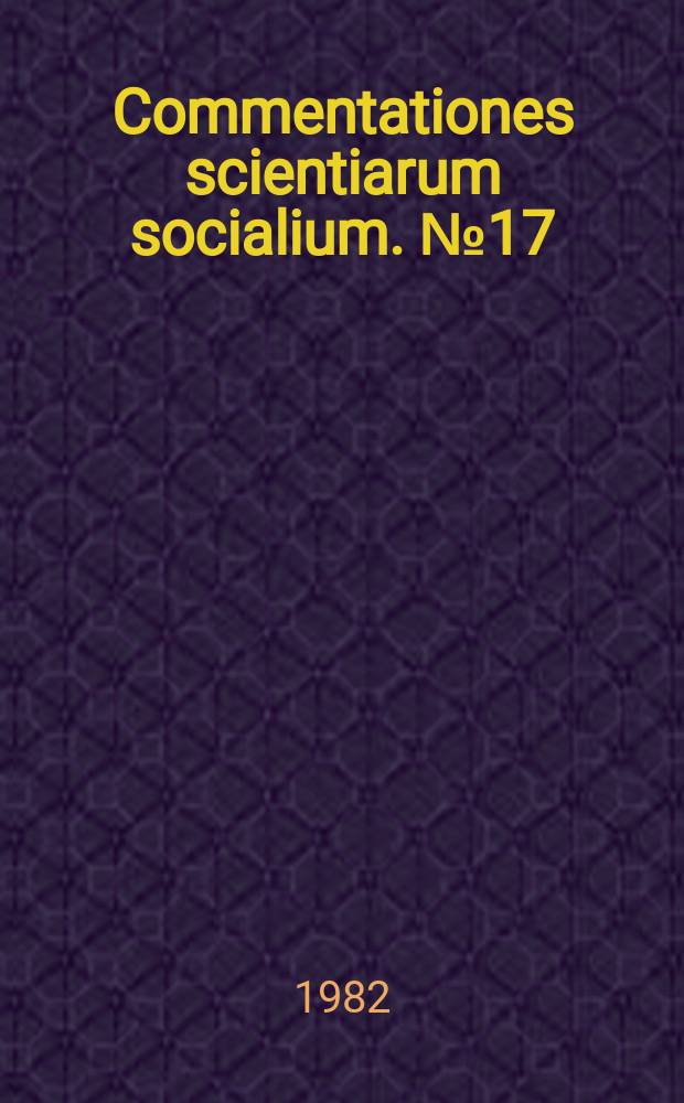 Commentationes scientiarum socialium. №17 : Housing demand and intra - urban mobility decisions