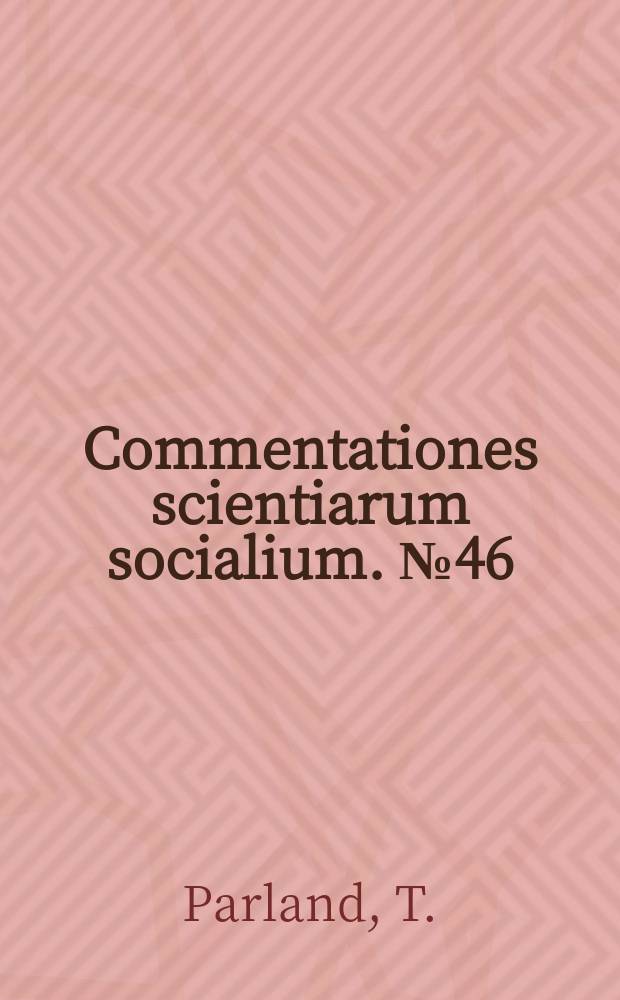 Commentationes scientiarum socialium. №46 : The rejection in Russia of totalitarian ...