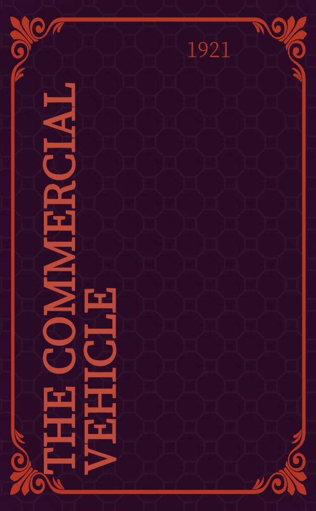 The Commercial vehicle : read by fleet owners