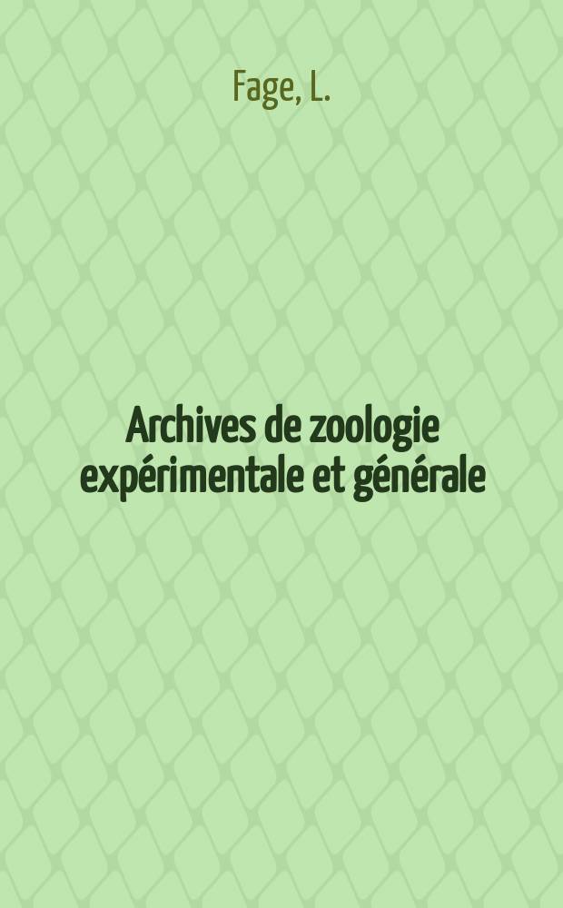 Archives de zoologie exp&eacute;rimentale et g&eacute;n&eacute;rale : Histoire naturelle, morphologie, histologie &eacute;volution des animaux. S&eacute;r. 4, T.7, №2 : Essai sur la faune des poissons des &icirc;les Bal&eacute;ares et description de quelques esp&egrave;ces nouvelles