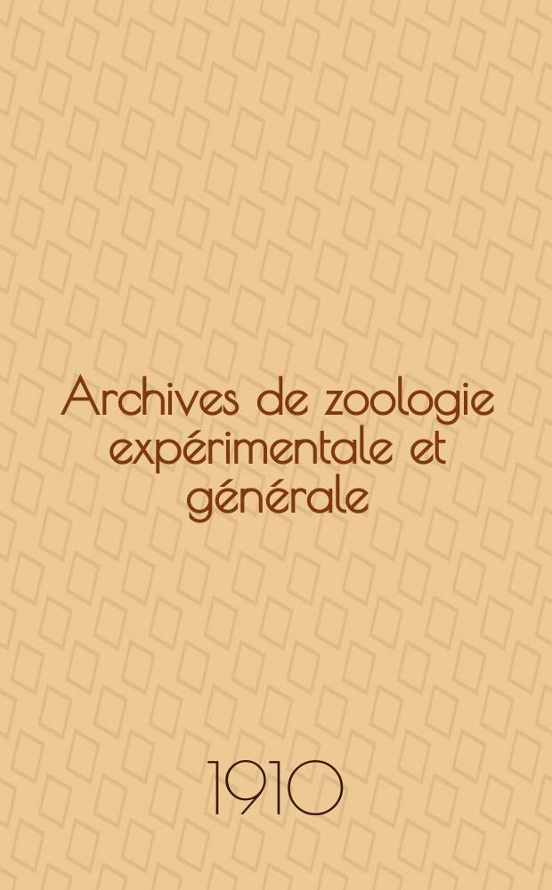 Archives de zoologie expérimentale et générale : Histoire naturelle, morphologie, histologie évolution des animaux. Sér. 5, T.4, №2 : Contribution à l'étude des reins des Poissons téléostéens